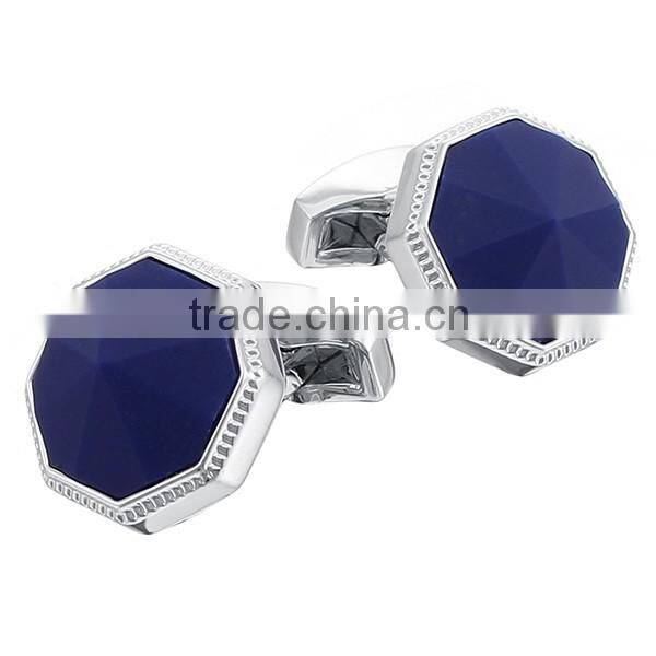 2016 Top Sale Novelty Stone Mens Cufflinks