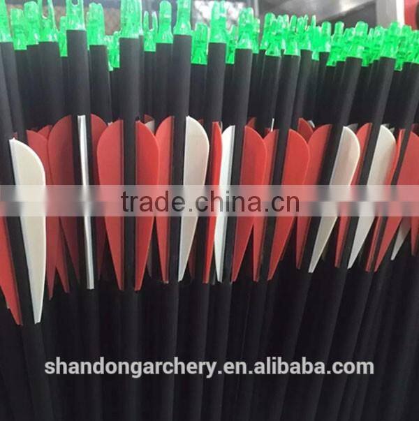 Fletching feather vane 3 inch for carbon fiberglass aluminum arrow