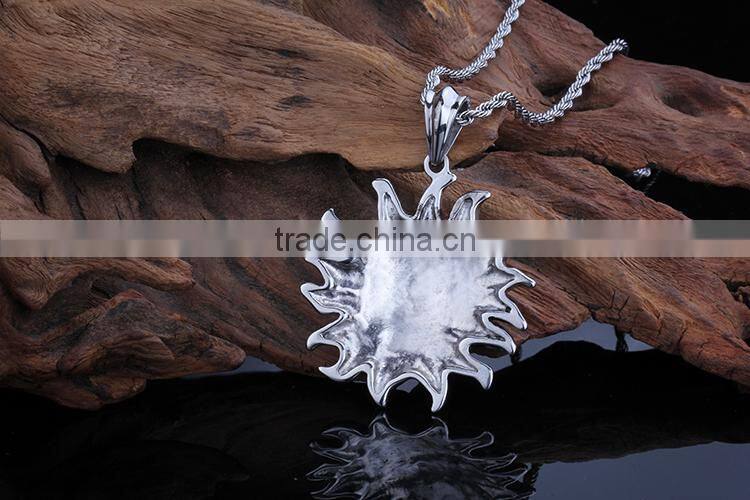 Hot sale products fashion stainless steel sun pendant