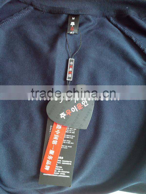 customized printed black paper cardboard clothes label