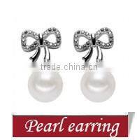 925 silver white freshwater pearl pendant 9mm AAA button freshwater original pearl pendant