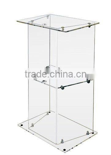 Floor Standing Clear Acrylic Lectern (LE-G006)