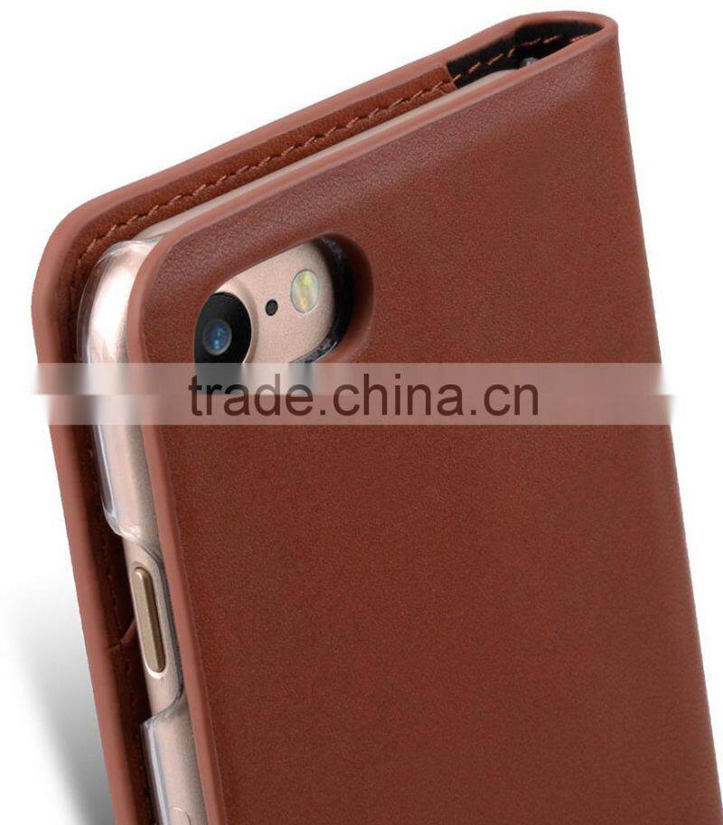 2016 Brown MOBILE PHONE Case for iPhone 7, Premium Leather Case for Apple iPhone 7 (4.7")