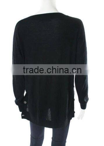 16JWB03 100%bamboo rayon woman summer long loose plus size sweater jumper