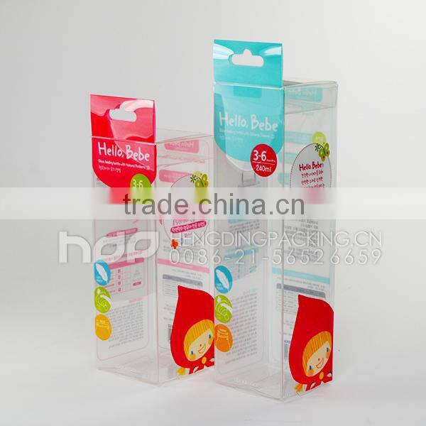 wholesales baby clothes clear box ,PVC boxes packaging