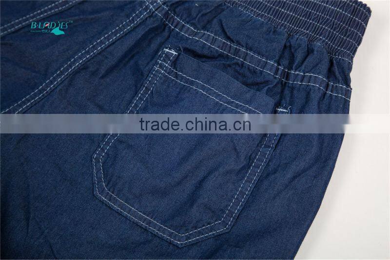 High Quality Fashion Mid Waist Bamboo Fiber Women Jeans Capris Female denim