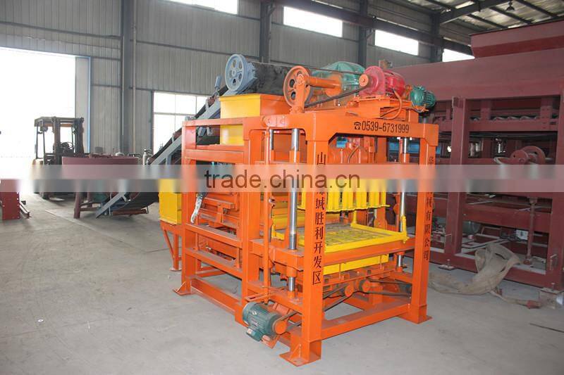 Hot selling small size fully automatic QT4-23 hollow concrere block making machine hollow block machine for sale