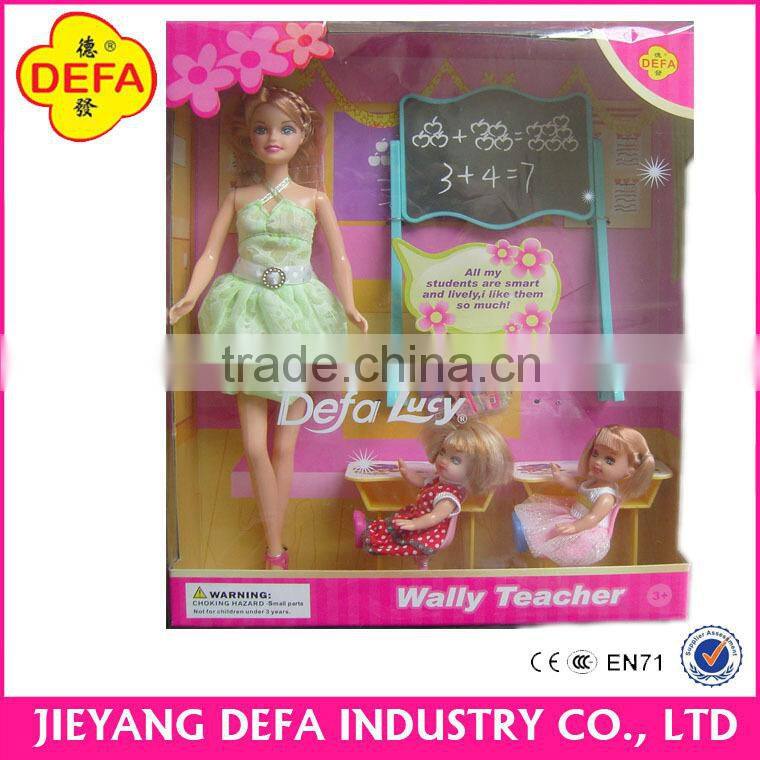 2015 Latest education doll toy teacher and students doll classroom dolls for wholesale
