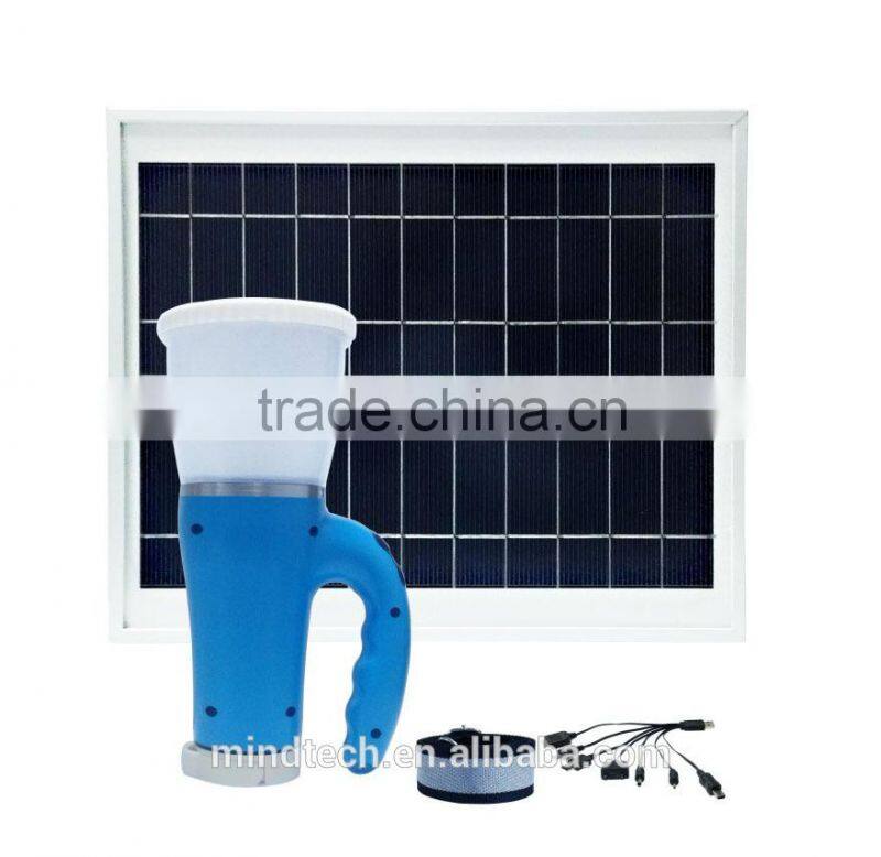 8W solar portable lantern solar emergency light with USB and mobile phone charger