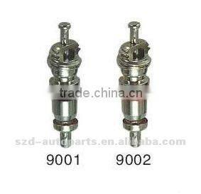 9001 9002 Car Tire Valve Accessories / Zinc Alloy Tire Valve Core