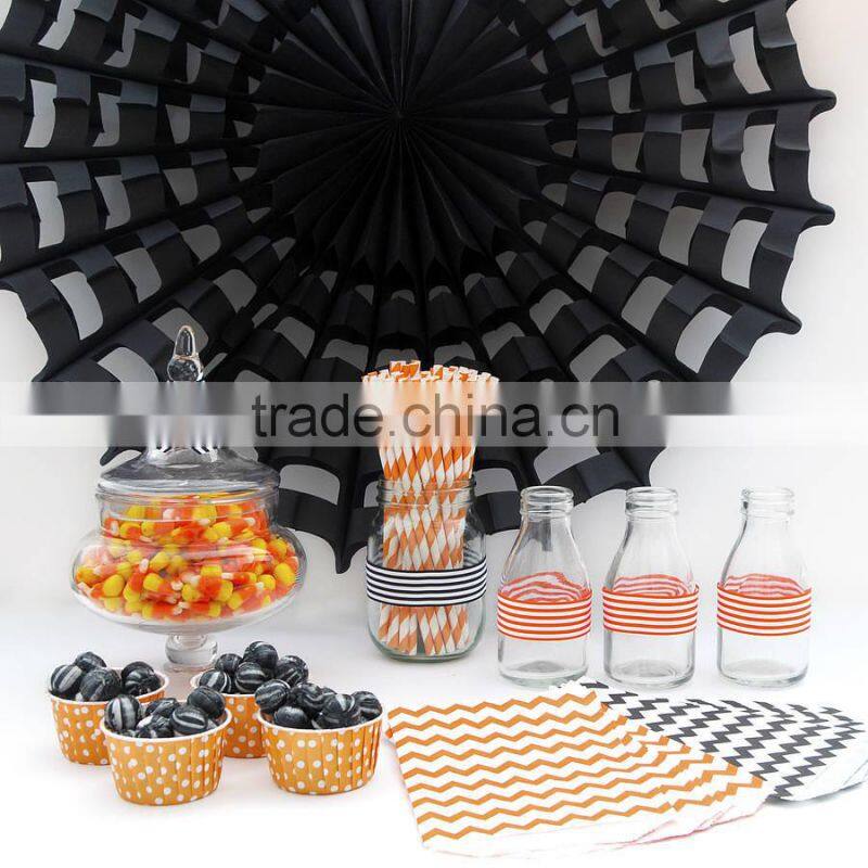 Halloween Party Supplies Decorations Lime Green Paper Lantern Set Set includes three 10" lanterns