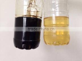 change black to yellow dirty engine oil recycling to base oil machine