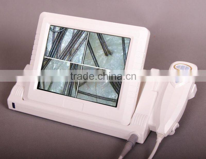 AYJ-J015(CE)Newest 5MP digital hair wood lamp skin analyzer/body skin hair analyser/3d skin analyzer/hair detector