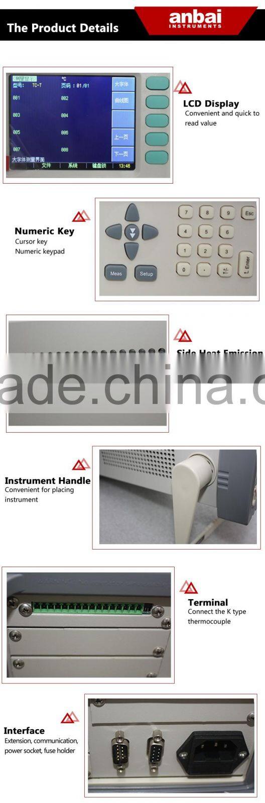 OEM Manufacturer of AT4516 Digital Thermometer with Sensor and Probe