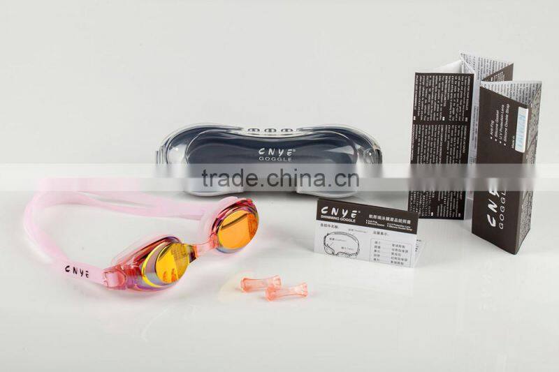 CNYE good quality adult swimming goggles men women's general plain waterproof anti-fog swimming goggles