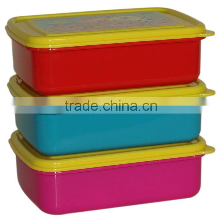 Plastic cheap small simple bento box with PP material