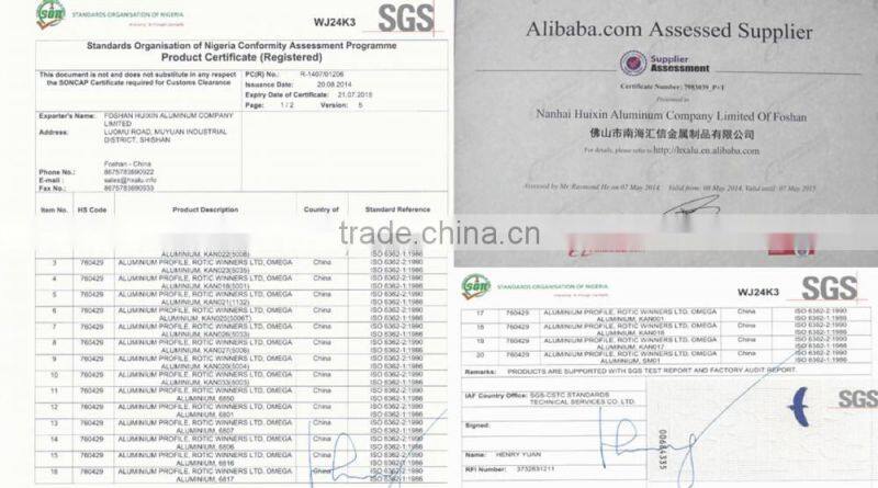 Long Lifespan aluminum profile for kitchen cabinet