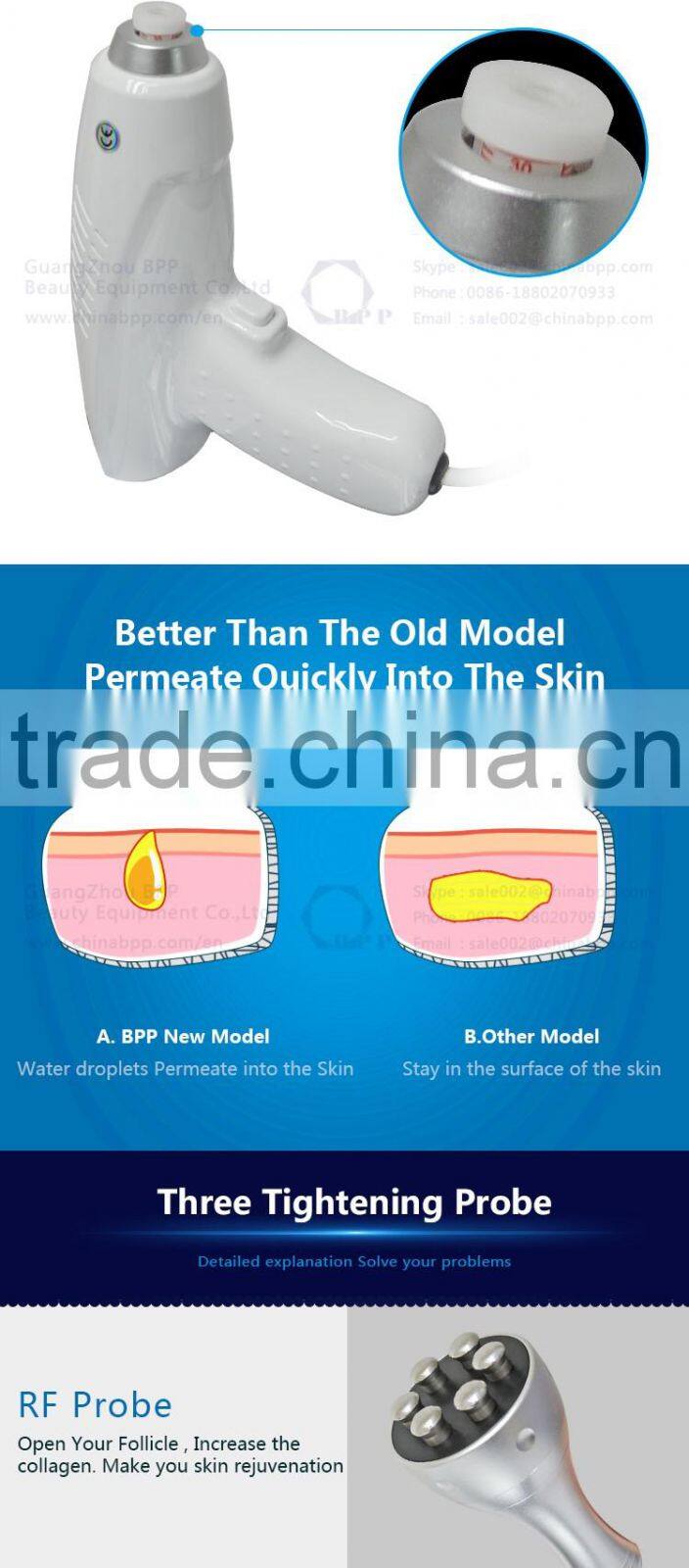 Safe and comfortable skin rejuvenation machine