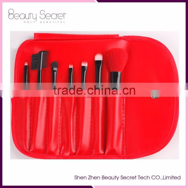 High quality OEM cosmetic 7 pcs makeup brushes sets
