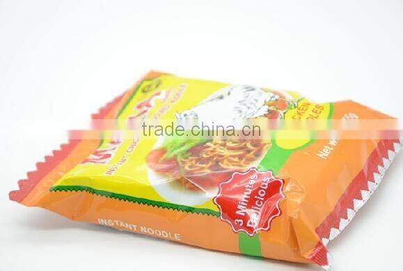 65g bag Halal vegetable flavor Instant noodle