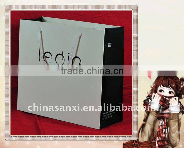 Luxury package for top brand printed paper shopping bag with OEM logo