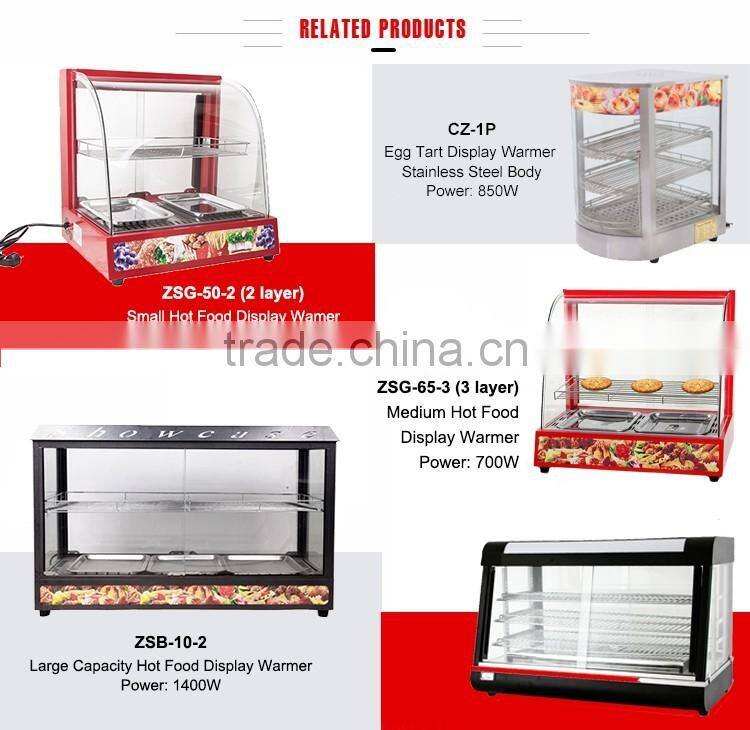 Electric Snack Food Resturant Equipment Stainless Steel Food Warmer