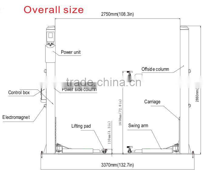 car lift bridge 220v