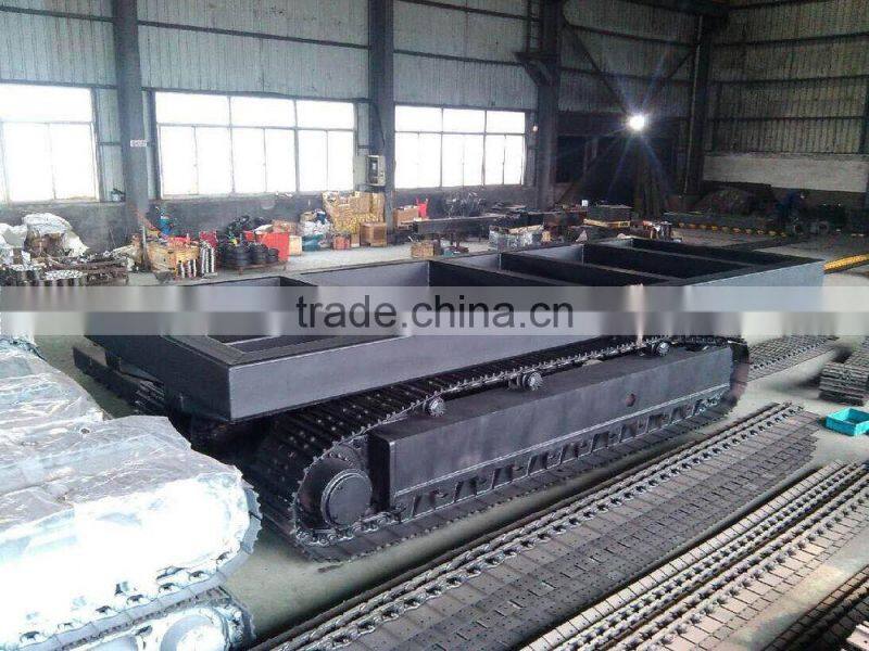 Steel rubber track undercarriage / Crawler undercarriage spare part / rubber steel track chassis from 0.5Ton to 120Ton