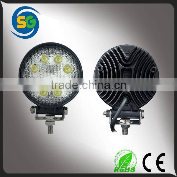 2015 hot wholesale price round 12v 24w led working light for automotive off road use