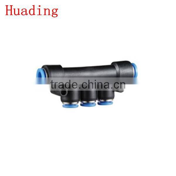 plastic tube fitting, reducer triple branch PK