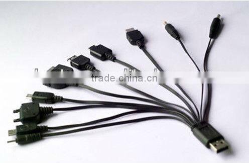 New 10 in 1 USB charge cable charger for Multiple Universal Cell Phone