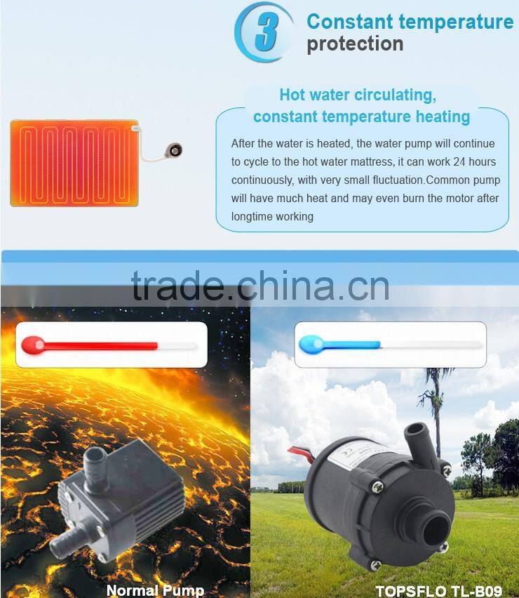 brushless silent environmental cool and warm water mattress pump