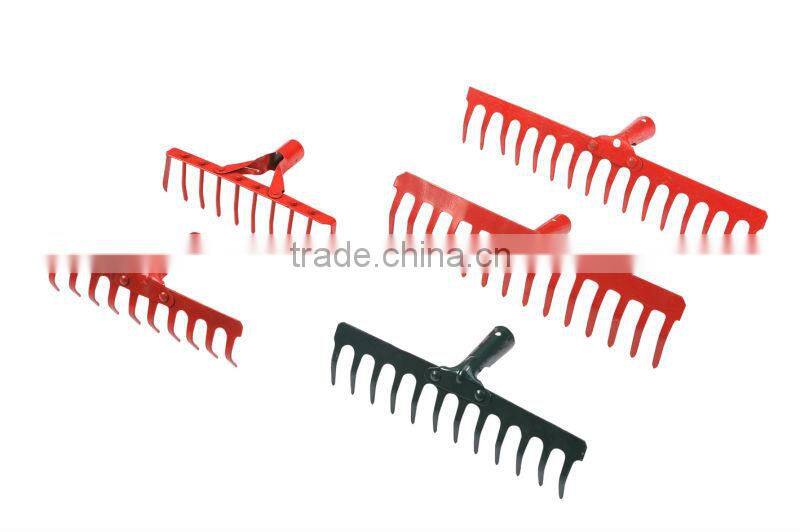 Metal Garden Rake Head 10 12 14 16 18 Teeth Hand Tool