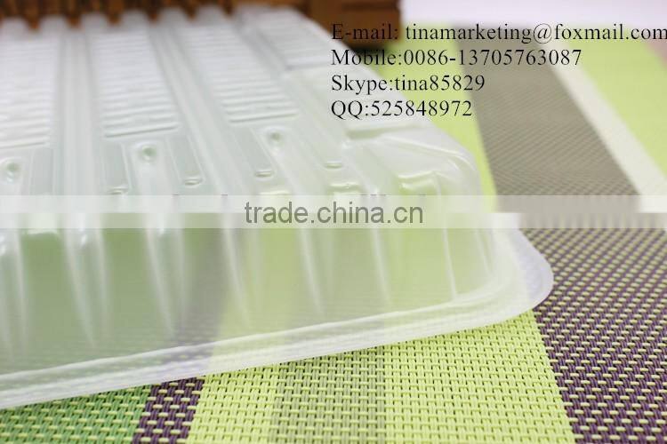 Eco-friendly Plastic disposable Food Carry Tray/ Supermarket Food Display Tray