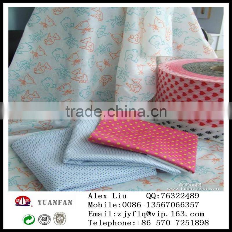 Custom all kinds of color and pattern of the printing non-woven fabric