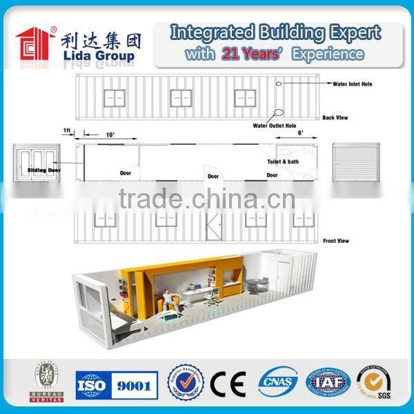 prefab container homes/container coffee shop/mobile houses in usa