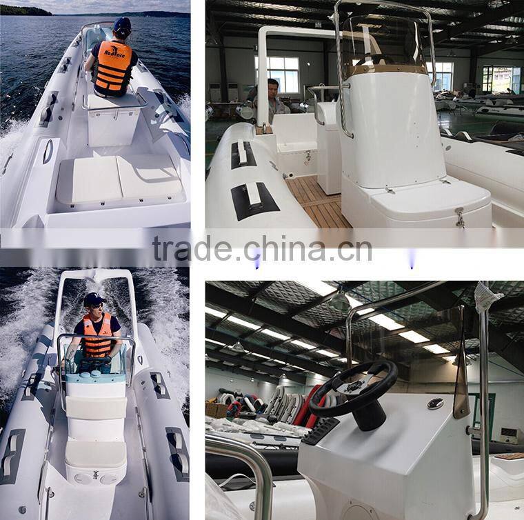 RILAXY 5.8m rigid hull inflatable boat with outboard motor for sale