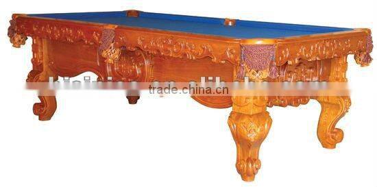 Wooden classical hand carving pool table,MOQ:1PCS(B68011)