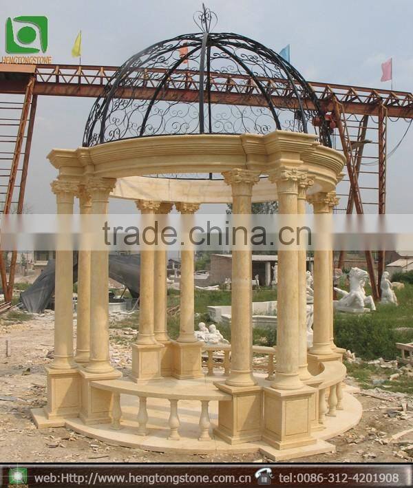 Clear Beige Marble Pergola