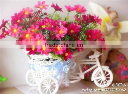 Flower decorative metal wrought iron bicycle plant stand