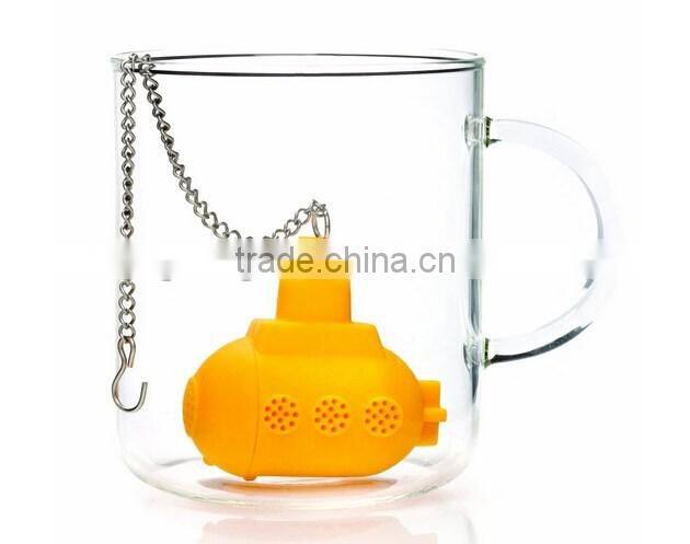 Yellow Submarine Silicone Tea Infuser,Silicone Tea Strainer,Silicone Tea Holder