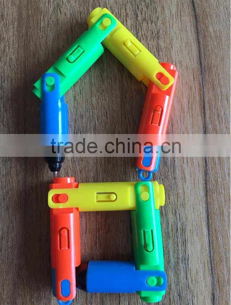 2015 new design promotional gift /plastic/fold ballpoint