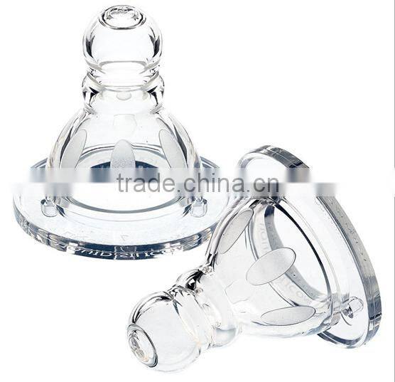 silicone transparent baby nipples