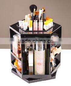 Tabletop Rotating Cosmetic Organizer Storage /Makeup Display Box Holds Up 200 Pieces