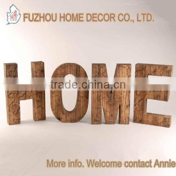Solid wood hand made carved wooden letters can do cus design