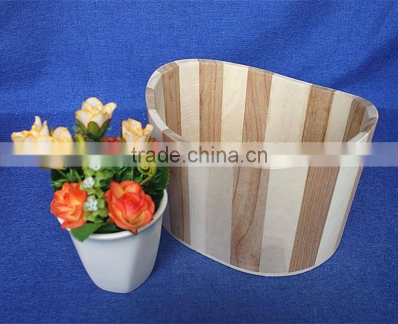 Unfinished wooden pail pail pack washing pail wooden pail with New design