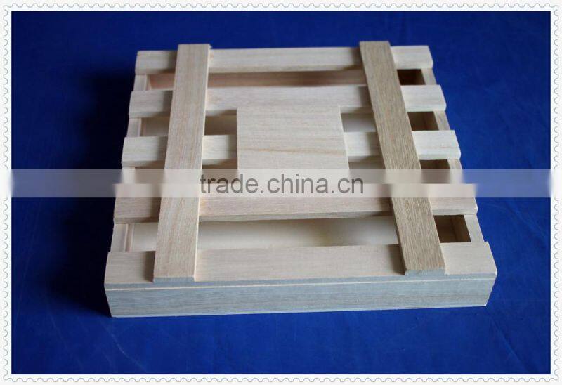 Food grade cheap unfinished natural wooden gift packing box for Duc D'o chocolate