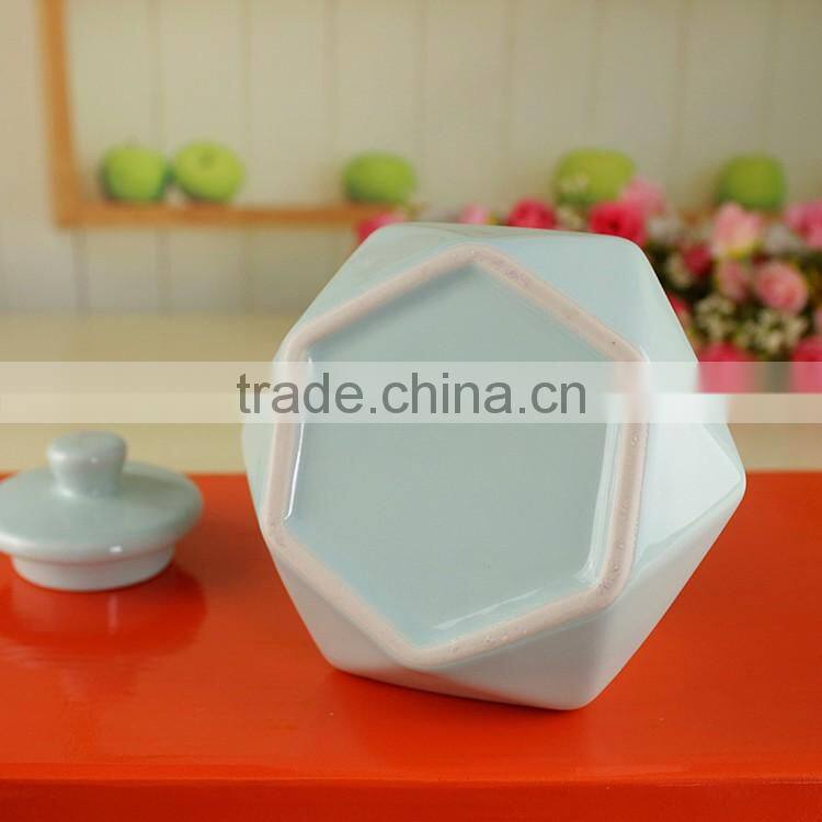 China supplier new premium custom wholesale ceramic canister storage jars
