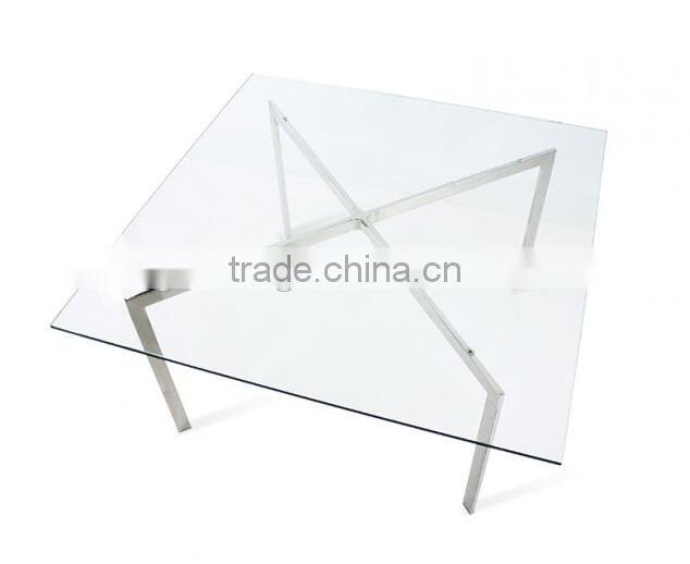 Barcelona coffee table glass coffee table