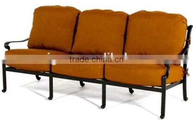 Patio garden sitting chair cast aluminum furniture outdoor 3 seater sofa chair